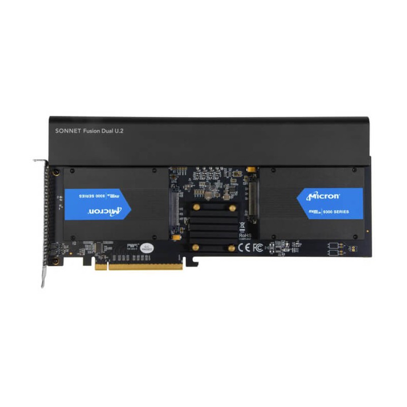 Sonnet Fusion Dual U.2 SSD PCIe Card