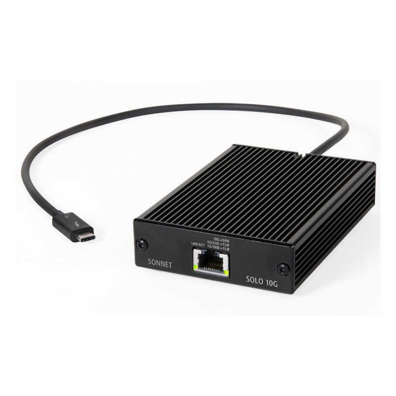 Sonnet Solo 10G TB3 do 10Gb Base-T Ethernet Adapter