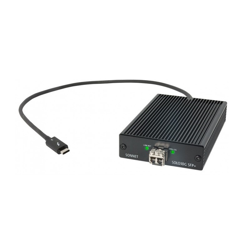Sonnet Solo 10G Thunderbolt 3 to SFP+ 10GbE Ethernet Adapter SFP+ SR included