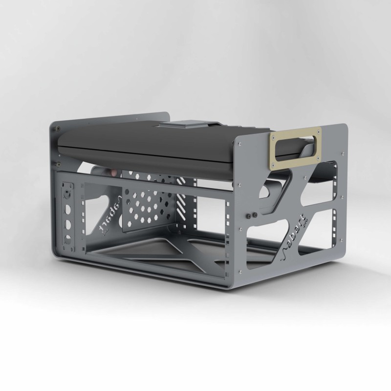 Abart Pro goRACK™ 2x monitor 24″ 1x 4U19″ 1x 1U10″ 1x1U powerstrip