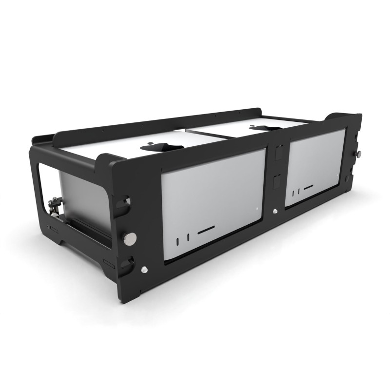 Mac Studio Rack 19″ półka 3U na 2x Apple Mac Studio