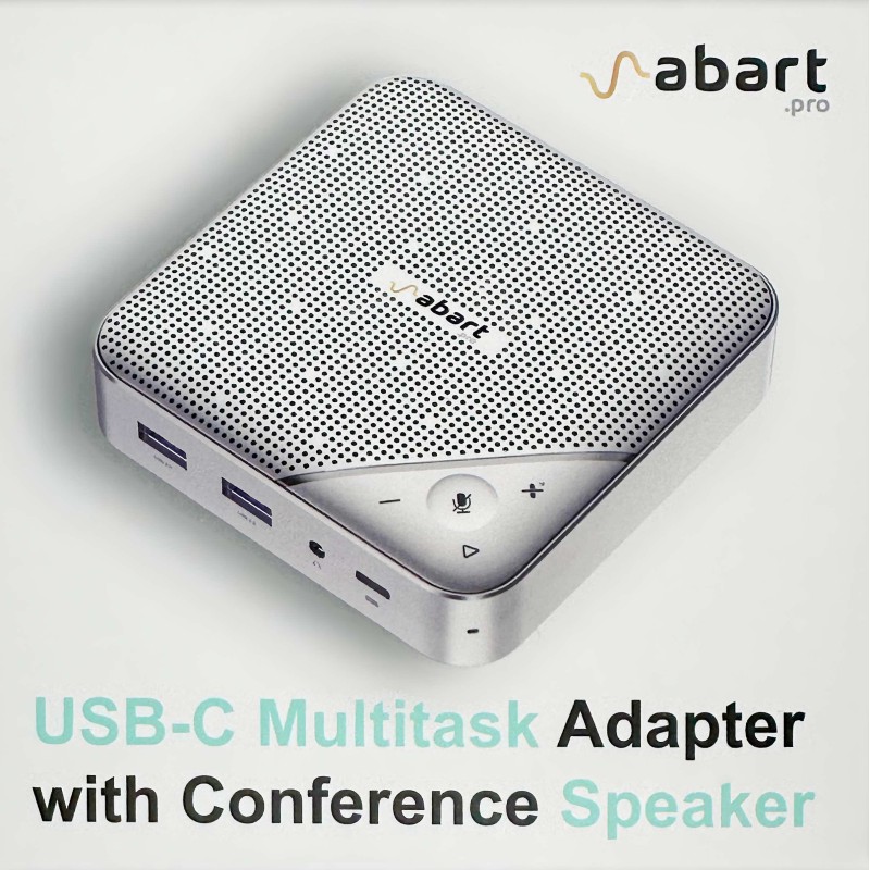 Wielofunkcyjny głośnik konferencyjny AB-SPK1 2x USB-A + 4K HDMI + 100W PD + Audio mini Jack