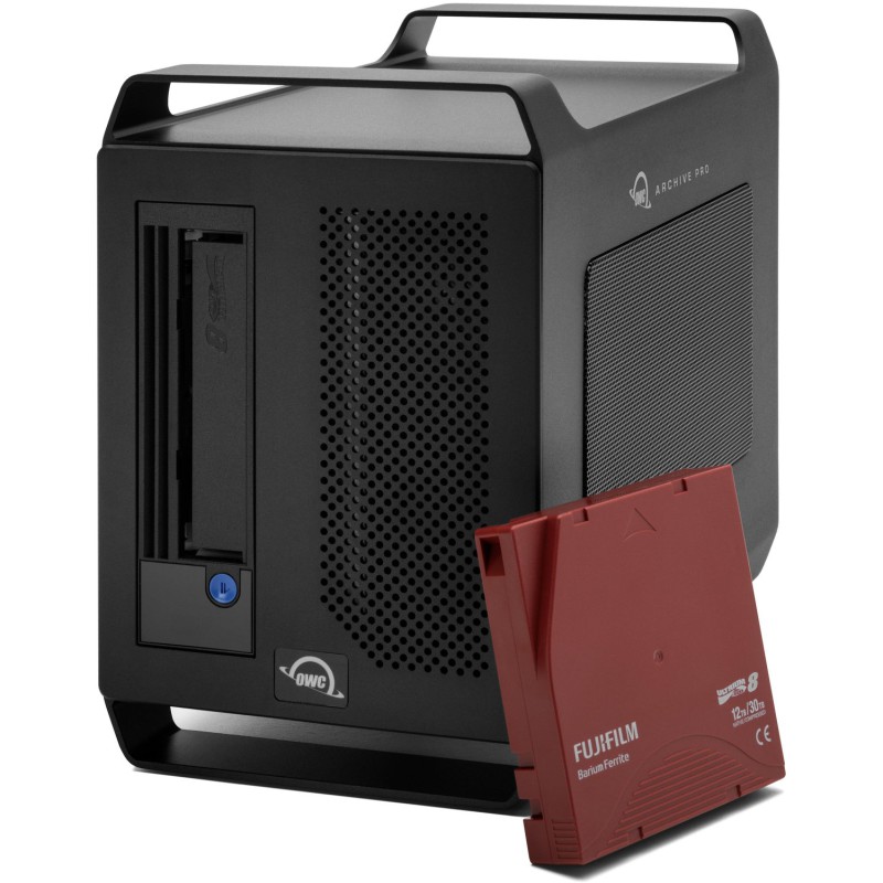 OWC Mercury Pro LTO-8 Sol. w/Tape & Cleaner -  + 1TB Staging SSD with Argest back up   LTO software