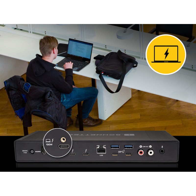 Sonnet Echo 20 Thunderbolt 4 SuperDock 2TB M.2 SSD NVMe 20 portów 100W