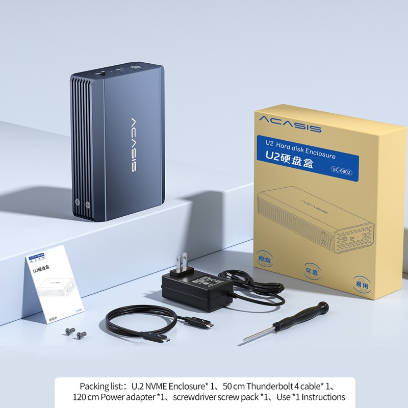 ACASIS kieszeń na dysk 2,5\" U.2 | U.3 NVMe SSD Thunderbolt 4 | USB-C 40 Gb/s