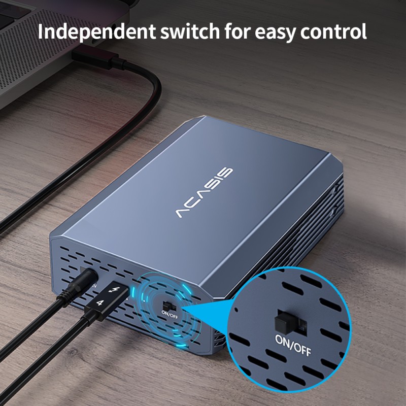 ACASIS U.2 | U.3 2,5" Enterprise NVMe SSD Thunderbolt 4 | USB-C 40 Gb/s enclosure