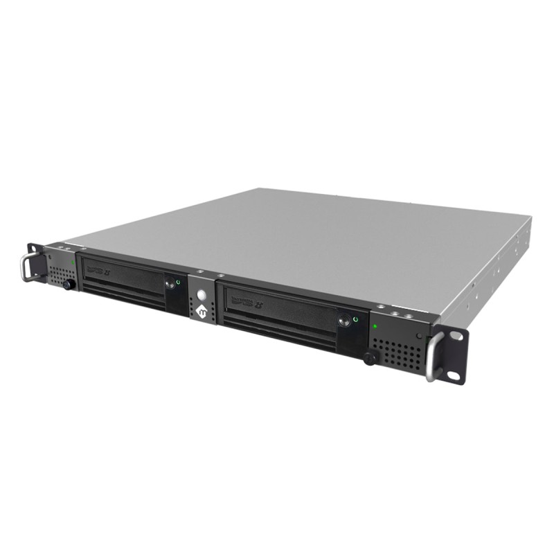 mLogic mRack - Rack Thunderbolt LTO-8 Dual Tape Drive with Hedge Canister for macOS