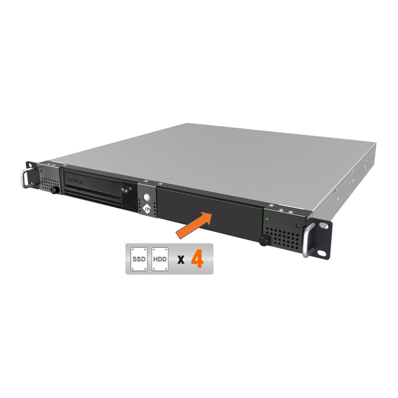 mRack DIT LTO-8 - Supports up to 4 SSD/HDDs with Hedge Canister for macOS
