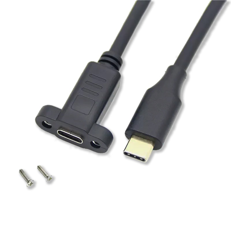 Abart Pro USB-C 3.2 20Gbps 100W 0.5m panel mount cable