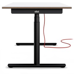 Eliot Original Black biurko biały blat