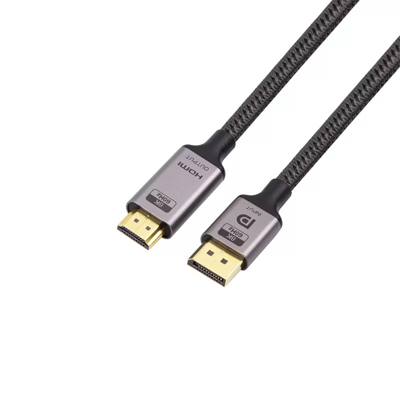 Kabel Abart Pro DisplayPort 1.4 do HDMI 2.1 8K@60Hz 4K@144Hz 48Gb/s 2m