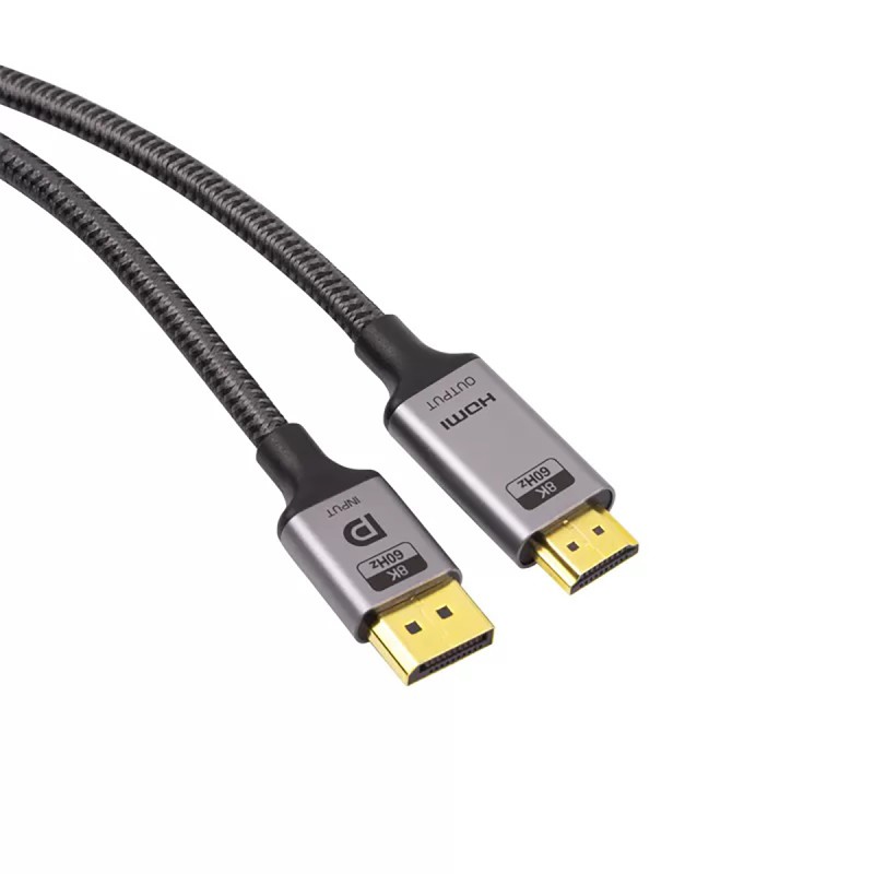 Cable Abart Pro DisplayPort 1.4 to HDMI 2.1 8K@60Hz 4K@144Hz 48Gb/s 2m