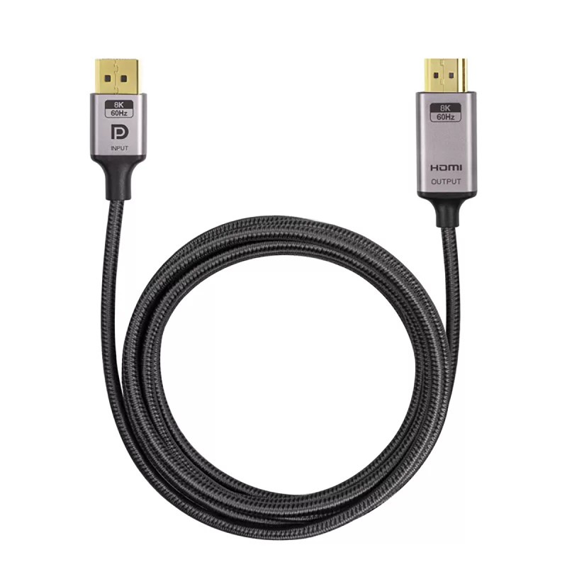 Kabel Abart Pro DisplayPort 1.4 do HDMI 2.1 8K@60Hz 4K@144Hz 48Gb/s 3m