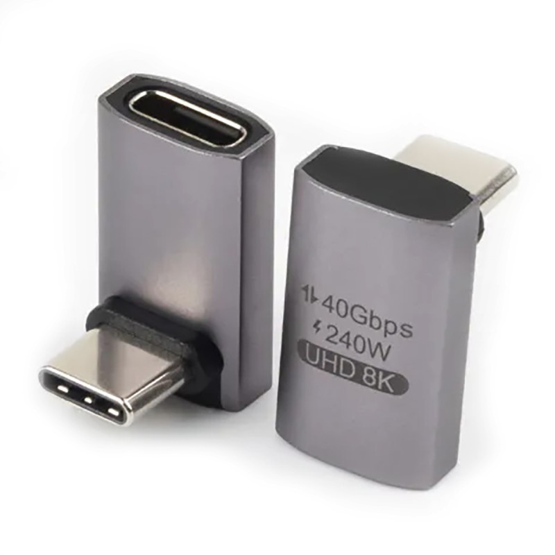 USB4 Thunderbolt 40Gb/s USB-C 240W 8K@60Hz up/down plug/socket