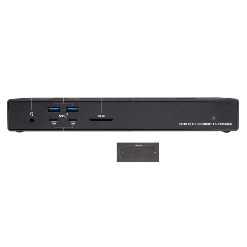 Sonnet Echo 20 Thunderbolt 4 SuperDock 1x M.2 NVMe 20 portów