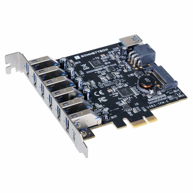 Allegro 7-Port USB 3.2 Gen 1 Type A PCIe Card (7 ports • USB-A 5Gbps/USB 3.2 Gen 1 • USB charging)