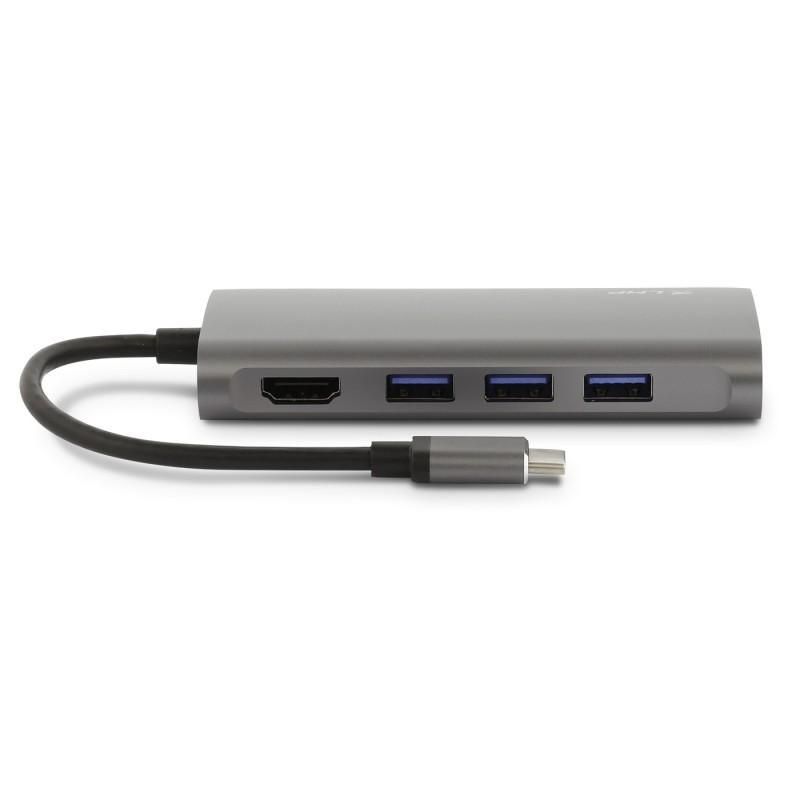 LMP USB-C 3.1 mini Dock 1xHDMI 3xUSB-A 1xRJ45 1GbE 1xUSB-C 60W SDcard HDCP