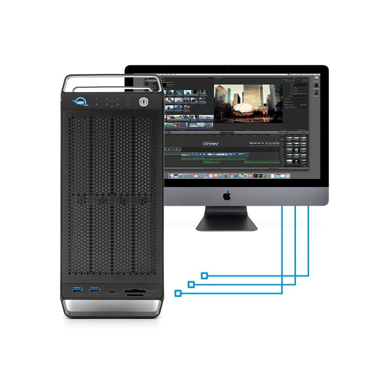 OWC ThunderBay Flex 8 Thunderbolt 3 PCIe SoftRaid XT 112TB