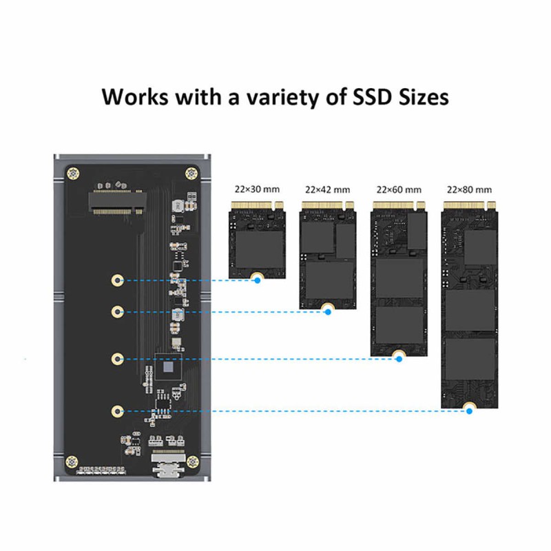 LMP kieszeń obudowa na dysk SSD M.2 NVMe PCIe Thunderbolt 4 USB4 Thunderbolt 3 40Gb/s do 3500MB/s