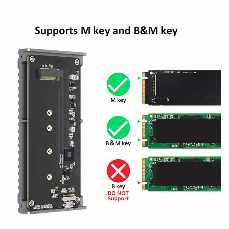 LMP kieszeń obudowa na dysk SSD M.2 NVMe PCIe Thunderbolt 4 USB4 Thunderbolt 3 40Gb/s do 3500MB/s