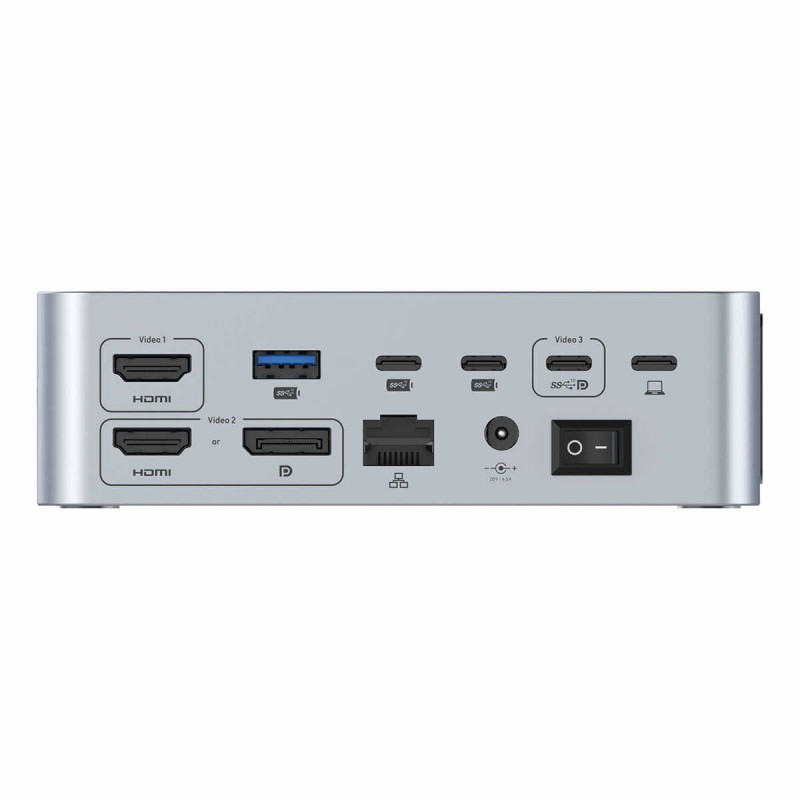 LMP SuperDock 2 15 ports docking station USB4 | Thunderbolt 40 Gb/s 2x HDMI DP USB-A 10Gb/s RJ45 2,5 GbE Jack audio SDReader