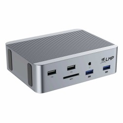 LMP SuperDock 2 15 ports docking station USB4 | Thunderbolt 40 Gb/s 2x HDMI DP USB-A 10Gb/s RJ45 2,5 GbE Jack audio SDReader