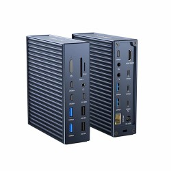 Stacja dokująca Acasis Thunderbolt 4 40Gbps 21 portów USB-C, USB-A, HDMI, LAN 2,5 GbE, microSD, SD, minijack