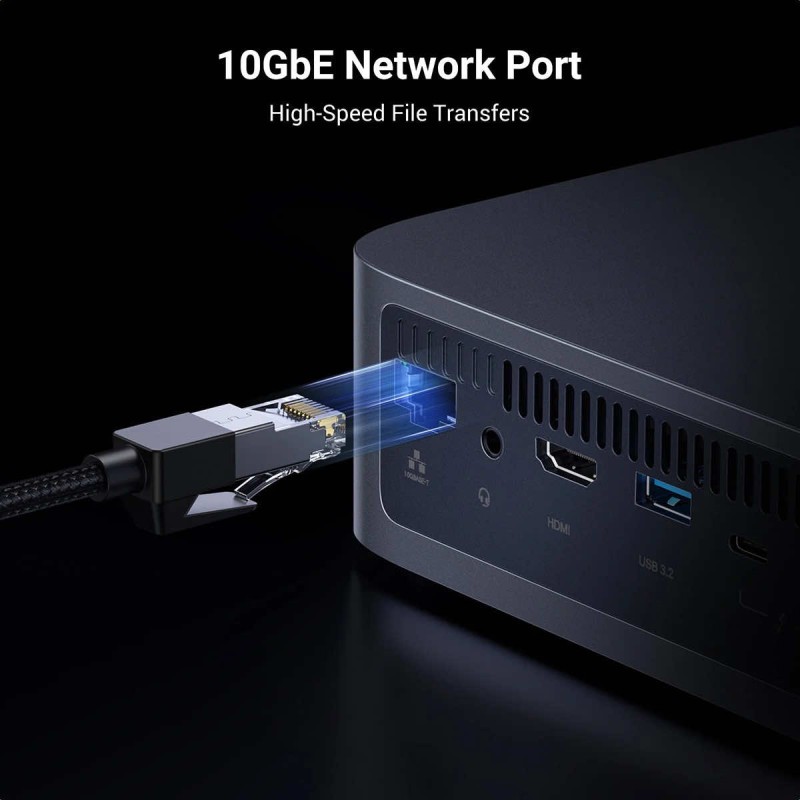 UGREEN NASync DXP480T Plus 16TB NAS 4x M.2 SSD NVMe PCIe 10GbE 2x Thunderbolt HDMI USB-A