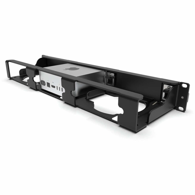 Rack mount MacRack Mac mini 2024+ Rack 19″ 2U for 1-3 Apple Mac mini 2024+