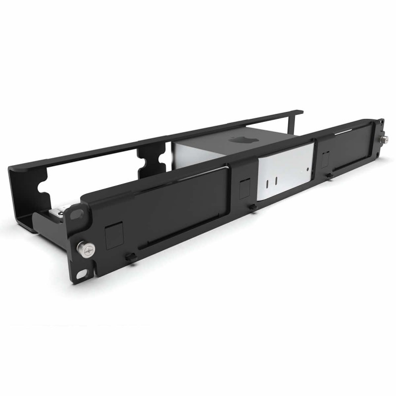 Stelaż MacRack Mac mini 2024+ Rack 19″ 2U na 1-3 Apple Mac mini 2024+
