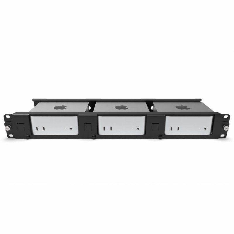 Stelaż MacRack Mac mini 2024+ Rack 19″ 2U na 1-3 Apple Mac mini 2024+