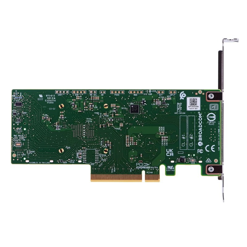 Broadcom 9500-8i HBA NVMe SAS SATA 12Gb/s LSI SAS 3808 PCIe 4.0 8 internal HDD | SSD | NVMe