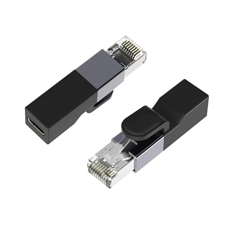 Zewnętrzna karta sieciowa RJ45 wtyk do USB-C gniazdo 1000 Mb/s uniwersalna
