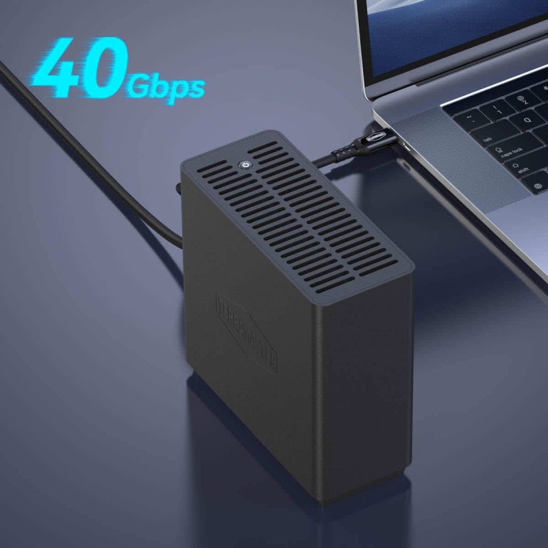 TerraMaster D4 SSD 4x M.2 SSD NVMe Thunderbolt, USB-C 40 Gb/s do 32TB bez dysków