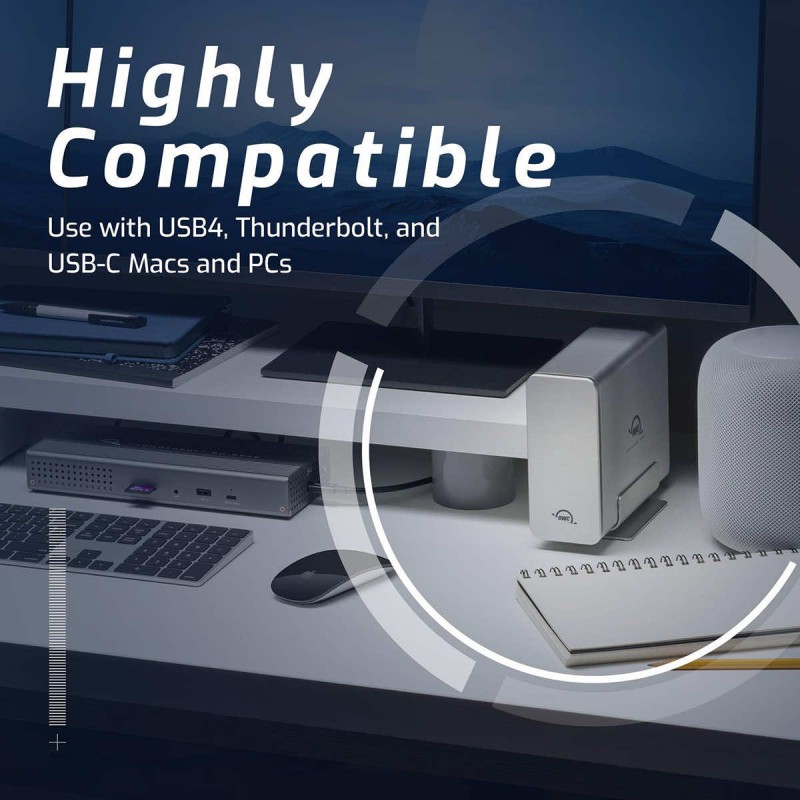 OWC Express 4M2 Enclosure 4x M.2 NVMe SSD USB4 | Thunderbolt | 40 GB/s New model!