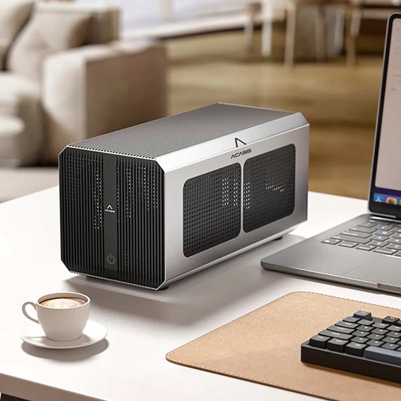 Acasis eGPU Dock 40Gb/s External Box for 1x PCIe 3.0 x16 to Thunderbolt | USB4 with USB-A 10Gb/s | bez zasilacza