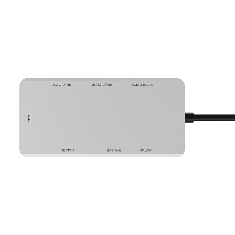 Abart Pro 8-in-1 USB-C docking station with 2.5GbE network card and PD up to 100W