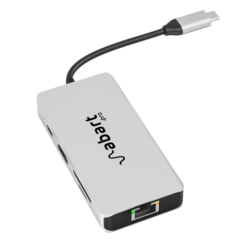 Abart Pro 8-in-1 USB-C docking station with 2.5GbE network card and PD up to 100W