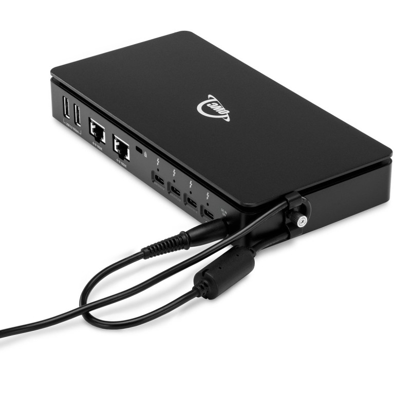 OWC Thunderbolt 5 Dual 10GbE Network Dock 2x10GbE, 1x2.5GbE, 4x Thunderbolt 5, 3x USB-A, 1x USB-C, AVB Ready