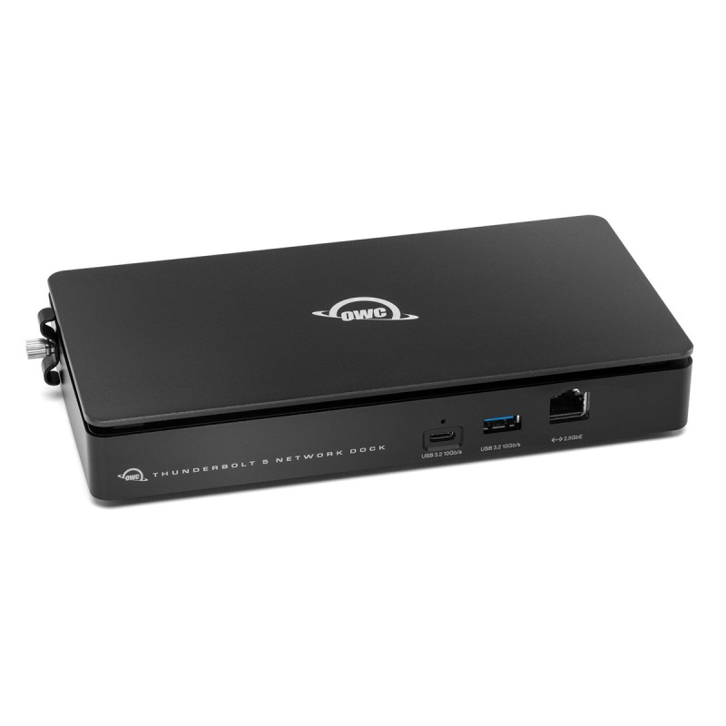 OWC Thunderbolt 5 Dual 10GbE Network Dock 2x10GbE, 1x2.5GbE, 4x Thunderbolt 5, 3x USB-A, 1x USB-C, AVB Ready