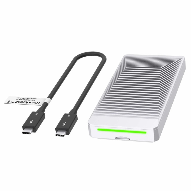 Abart Pro M.2 PCIe NVMe drive enclosure up to 80Gb/s compatible with Thunderbolt 5, Thunderbolt 4, and 3 USB4 up to 6000MB/s