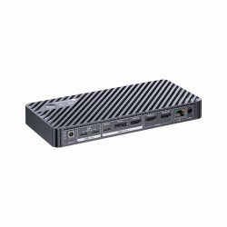 iDock M10 KVM Switch Docking Station for MacBook and PC 2x 4K HDMI 1x Laptop + 1x Desktop, 100W Charging, 10-in-1 USB-C Dock