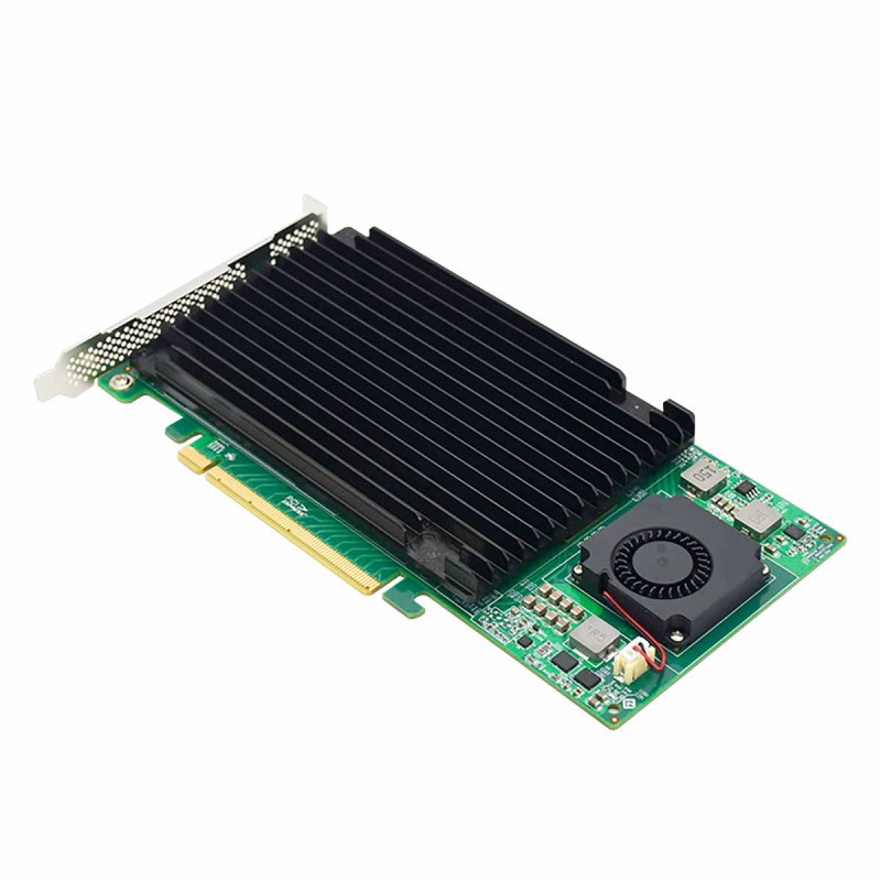 Kontroler 4x SSD NVMe M.2 do PCIe 3.0 x16 PEX8747 bez bifurkacji Windows macOS Linux RedHat