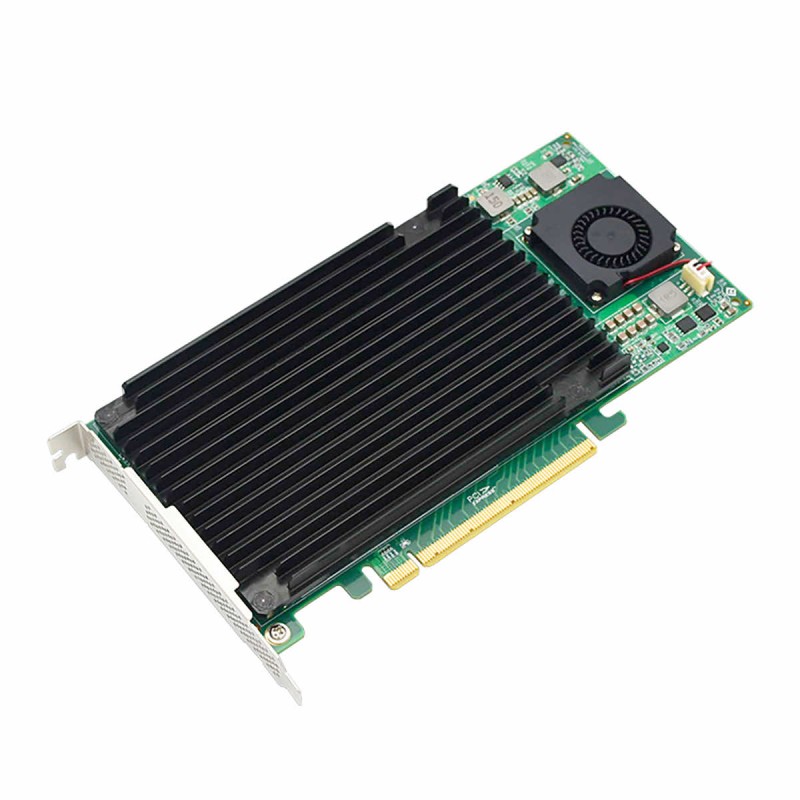 4x SSD NVMe M.2 controller for PCIe 3.0 x16 PEX8747 without bifurcation Windows macOS Linux RedHat