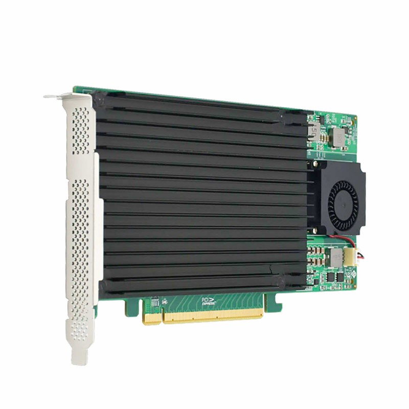Kontroler 4x SSD NVMe M.2 do PCIe 3.0 x16 PEX8747 bez bifurkacji Windows macOS Linux RedHat
