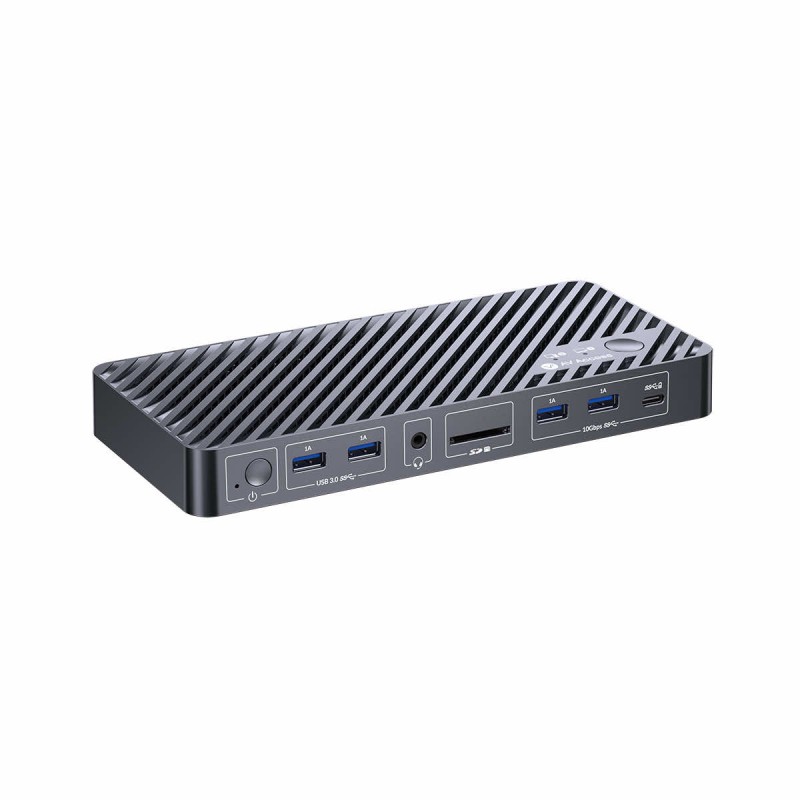 iDock B10 USB-C KVM Switch Docking Station 1 Laptop & 1 Desktop, 8K@60Hz Dual Monitors, 100W PD, USB 3.2, 1GbE