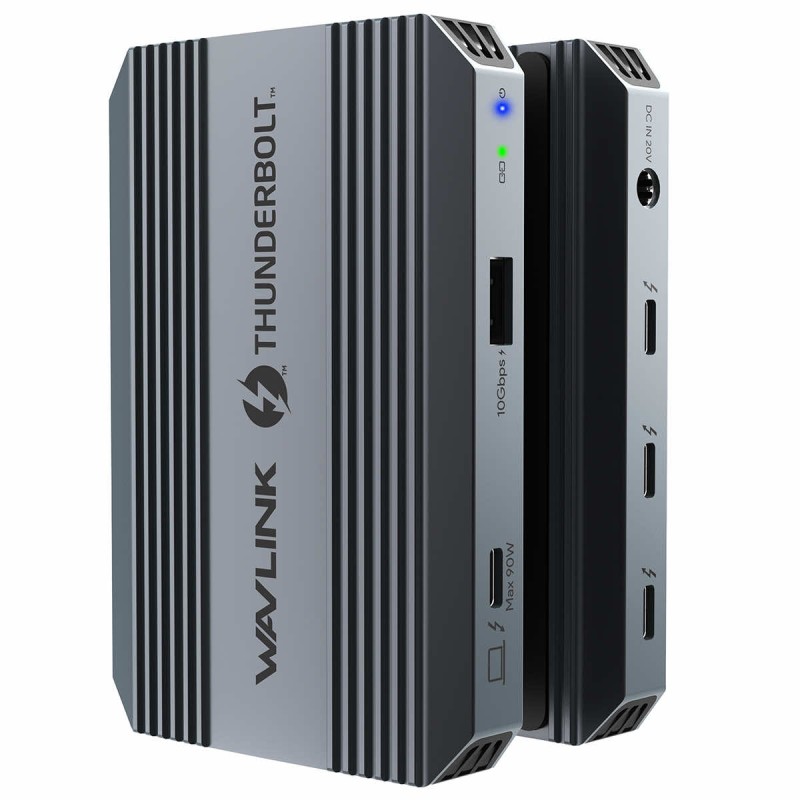 WavLink Thunderbolt 4 USB4 40 Gb/s Hub Dual Display 4K60Hz 90W PD 4x Thunderbolt 4 + 1x USB-A 10 Gb/s