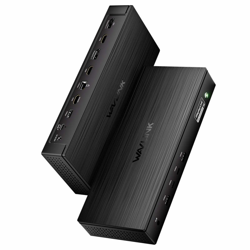 WavLink 13-in-1 stacja dokująca z DisplayLink 2x8K DP | 5x 4K Display | 2,5GbE LAN | 5x USB 10 Gbs | 100W PD