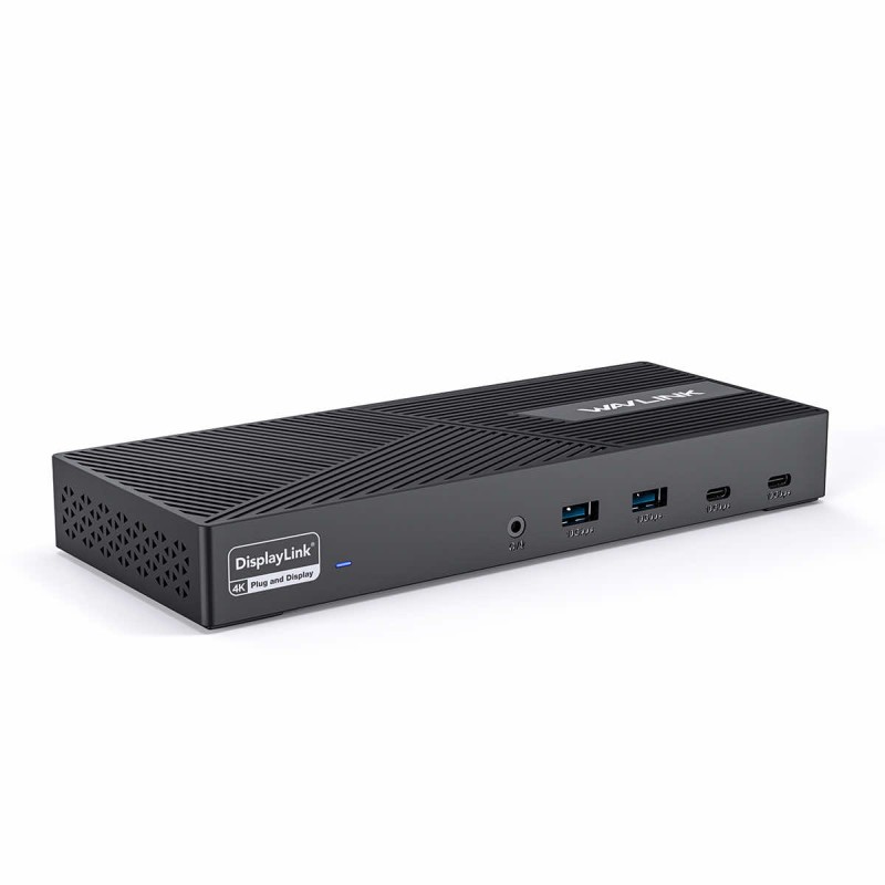 WavLink USB-C 15-in-1 Triple 4K Display docking station with DisplayLink 3x 4K Display | 1GbE LAN | 6x USB 10 Gbs | 100W PD