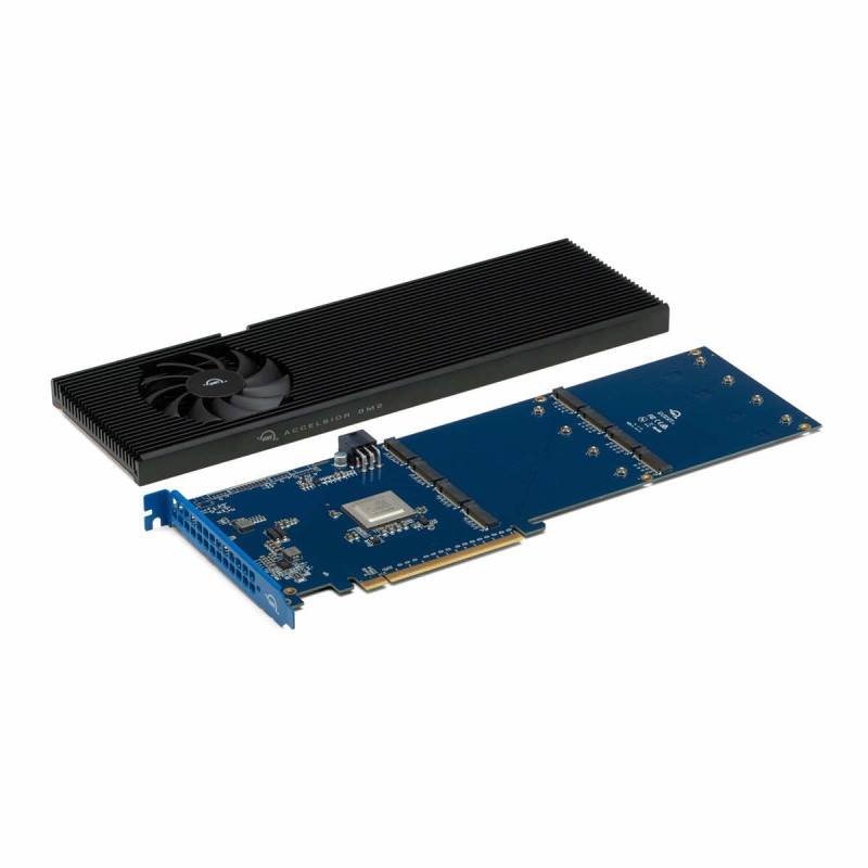 OWC Accelsior 8M2 kontroler 8x NVMe PCIe 4.0